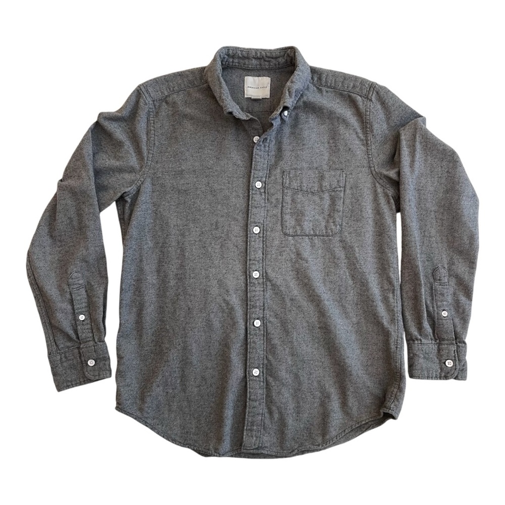American Eagle | Gray Flannel Shirt